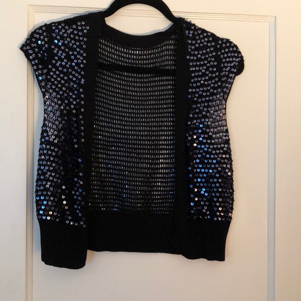 Black Sequin Shrug